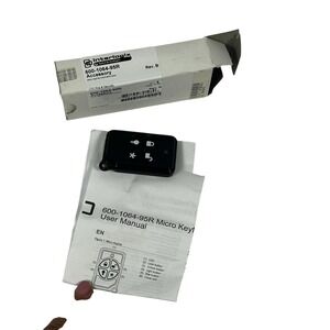Interlogix 600-1064-95R Micro KeyFob 319.5 MHz SAW Security Remote Rev B Black